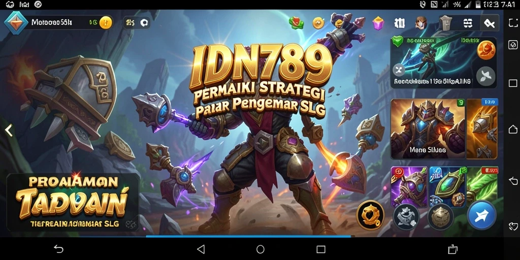 Screenshot gameplay menampilkan serunya membangun kerajaan di IDN789.