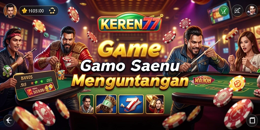 Tampilan dari permainan Kasino KEREN77 yang menegangkan.