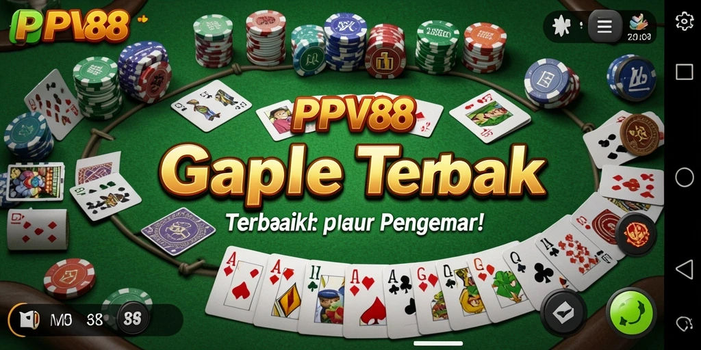 Tangkapan layar utama PPV88 menampilkan gameplay Gaple yang seru.
